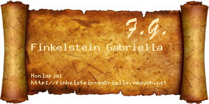 Finkelstein Gabriella névjegykártya